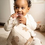 cube d’éveil bébé mixte beige brun doux