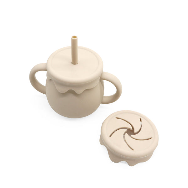 Mug 3-en-1 Beige Petit coeur salé