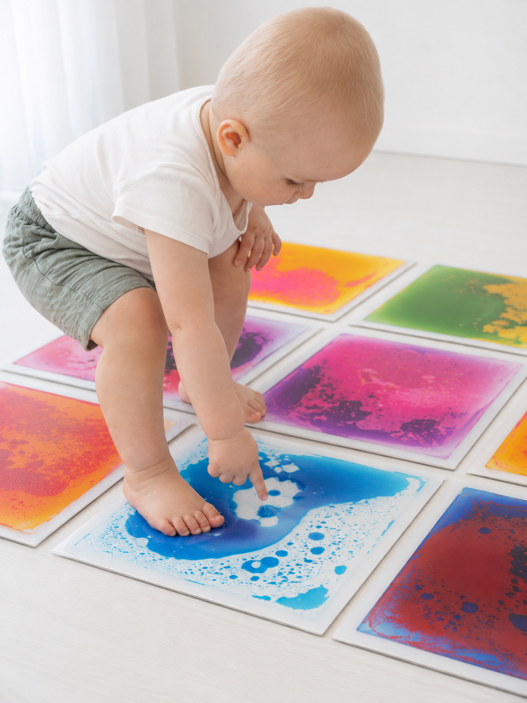 Dalles Sensorielles Liquides x4 – Un univers de couleurs à explorer ! 🌈 BO JUNGLE