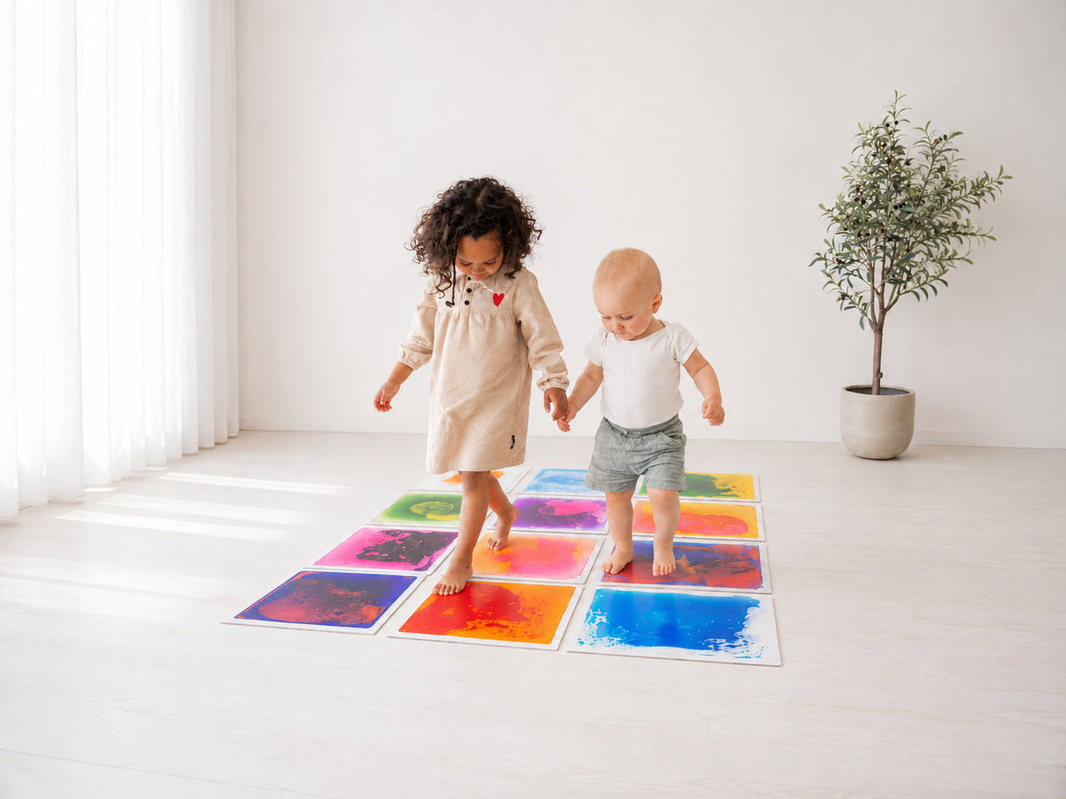 Dalles Sensorielles Liquides x4 – Un univers de couleurs à explorer ! 🌈 BO JUNGLE