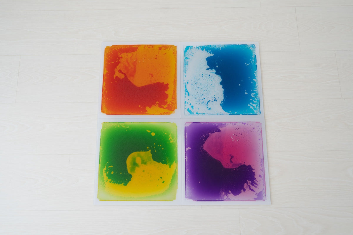 Dalles Sensorielles Liquides x4 – Un univers de couleurs à explorer ! 🌈 BO JUNGLE
