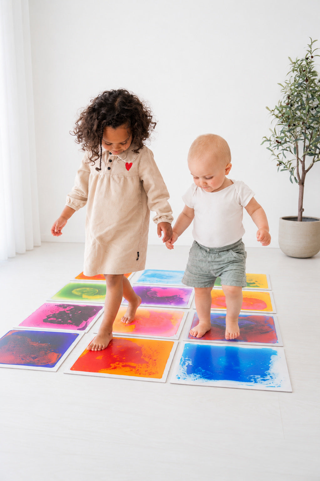 Dalles Sensorielles Liquides x4 – Un univers de couleurs à explorer ! 🌈 BO JUNGLE