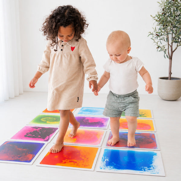 Dalles Sensorielles Liquides x4 – Un univers de couleurs à explorer ! 🌈 BO JUNGLE