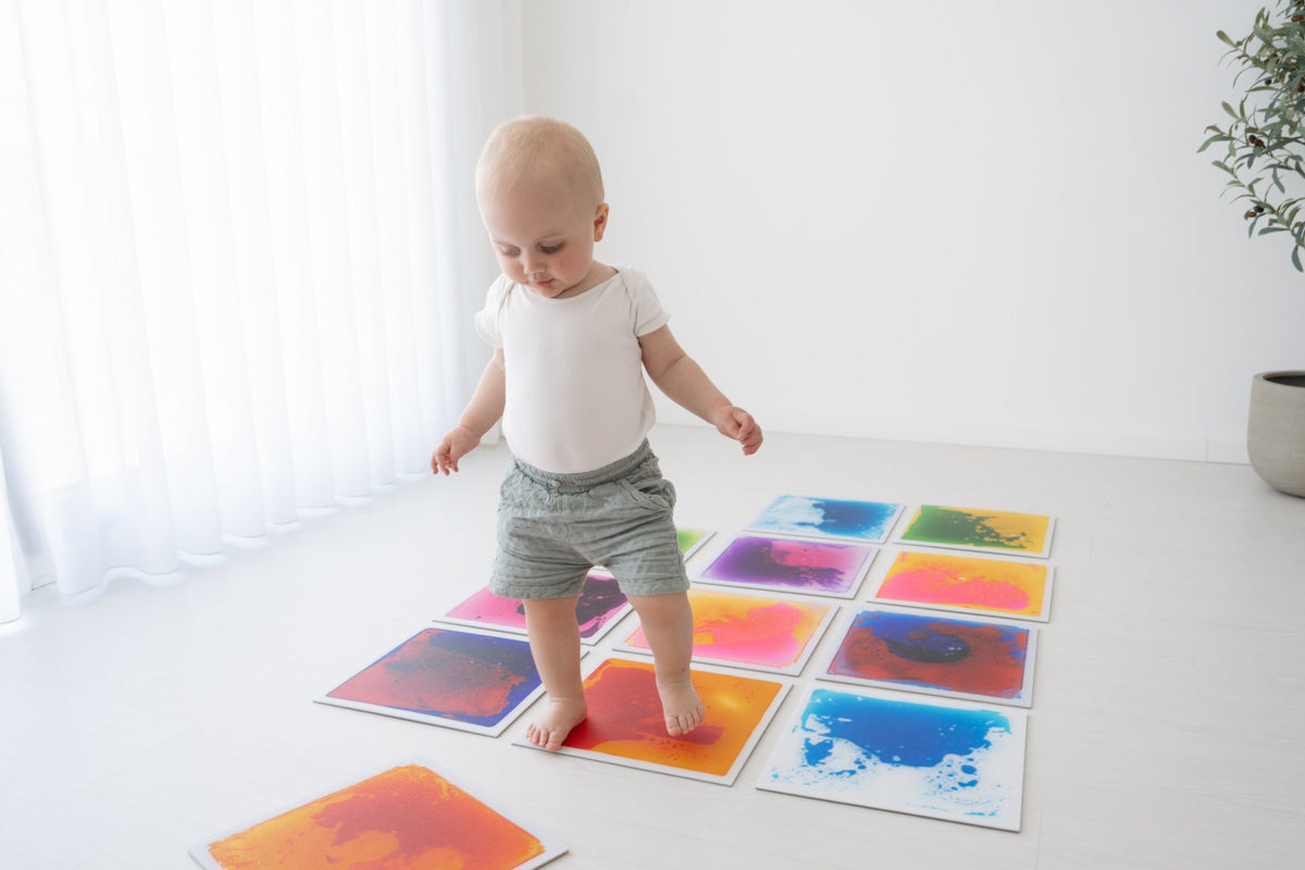 Dalles Sensorielles Liquides x4 – Un univers de couleurs à explorer ! 🌈 BO JUNGLE