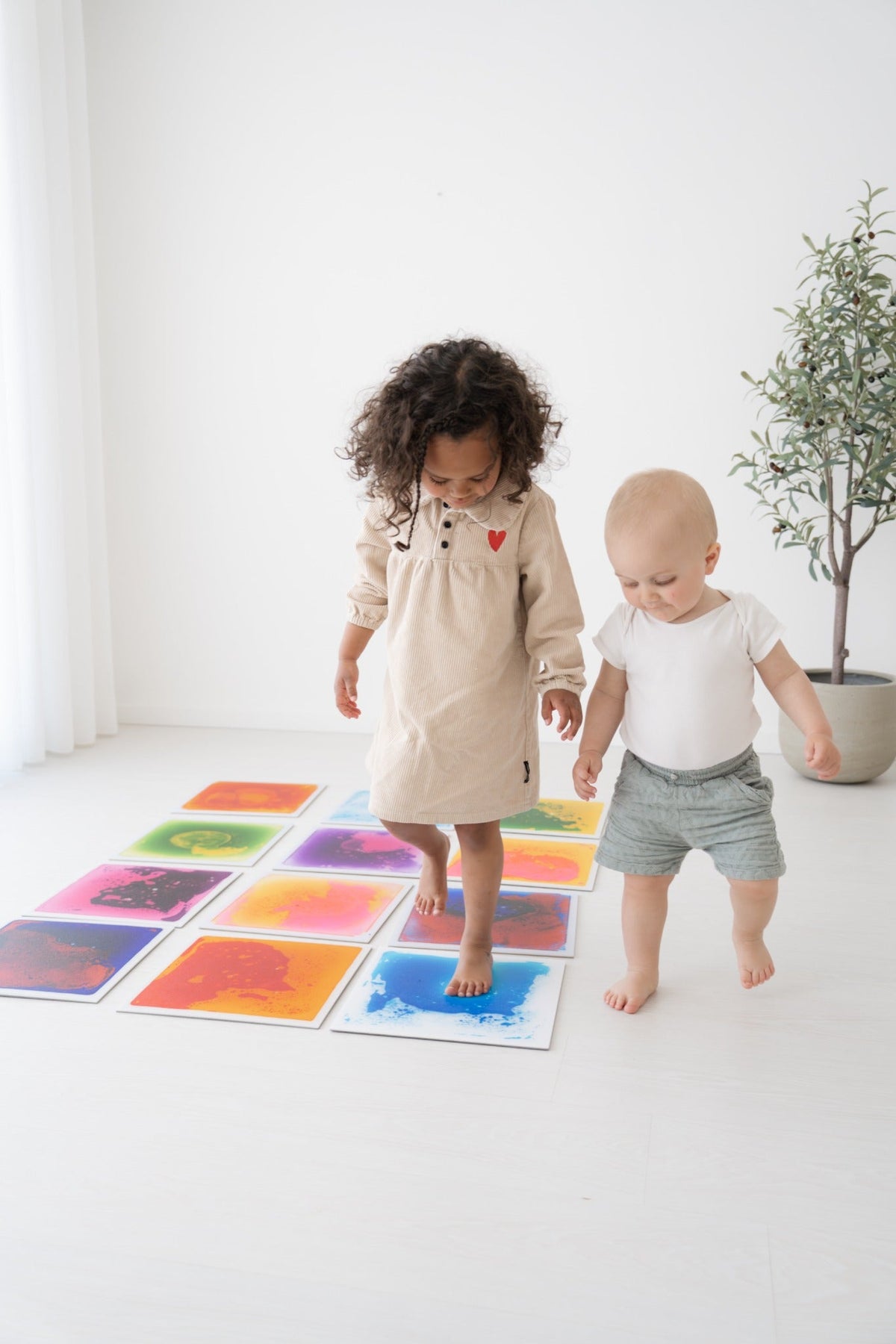 Dalles Sensorielles Liquides x4 – Un univers de couleurs à explorer ! 🌈 BO JUNGLE