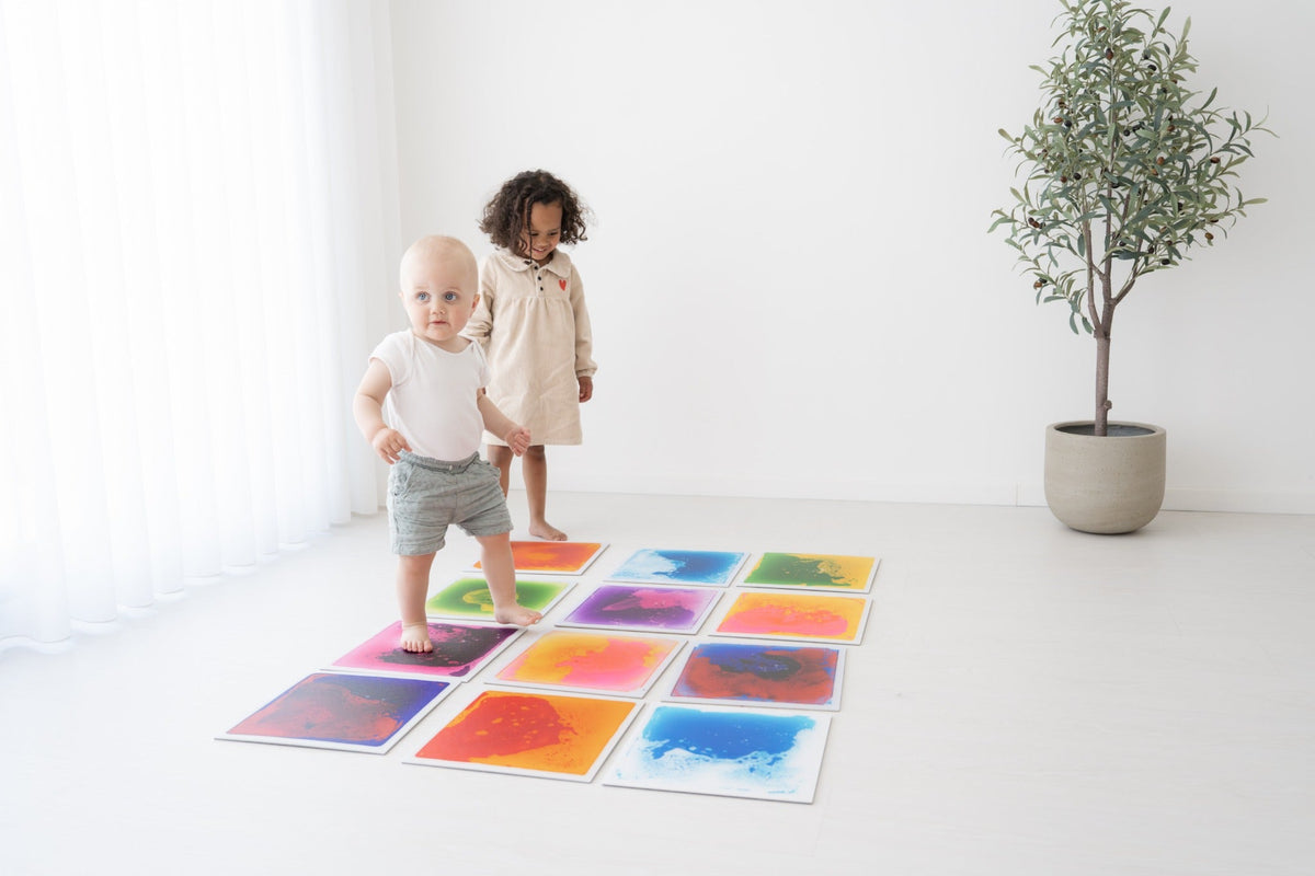 Dalles Sensorielles Liquides x4 – Un univers de couleurs à explorer ! 🌈 BO JUNGLE