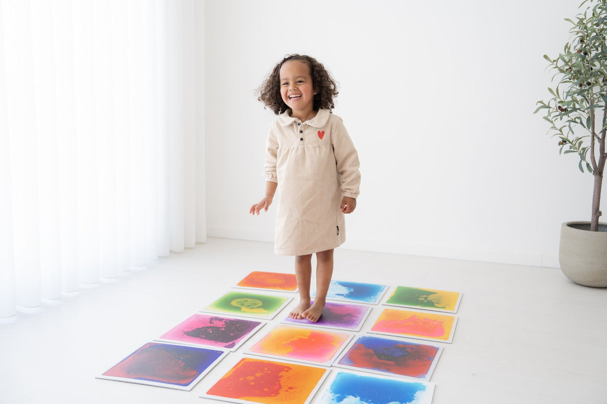 Dalles Sensorielles Liquides x4 – Un univers de couleurs à explorer ! 🌈 BO JUNGLE