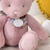 L'Ours Doudou - Ours en peluche rose- 25 cm DOUDOU ET COMPAGNIE