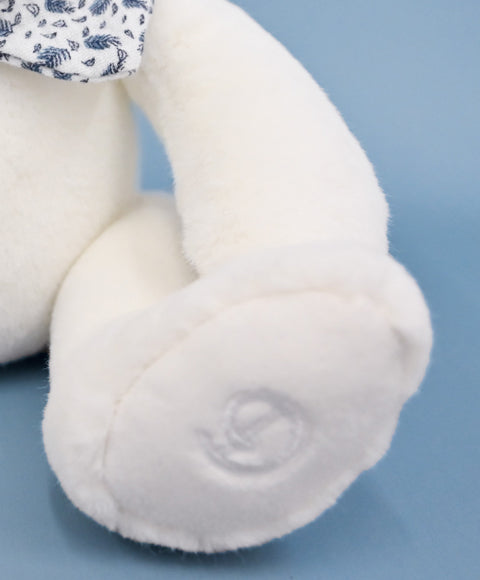L'Ours Doudou - Ours en peluche blanc- 25 cm