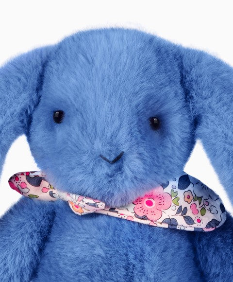 LAPIN FLEURETTE - BLEU 25 cm