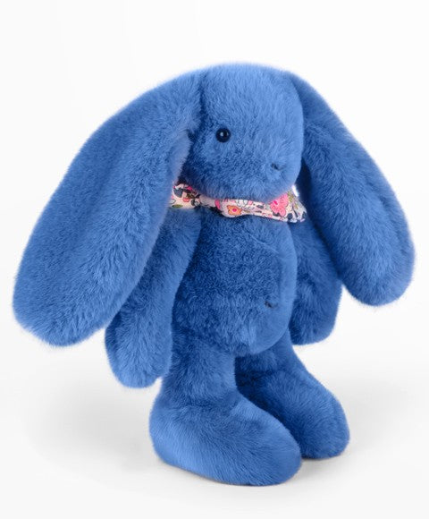 LAPIN FLEURETTE - BLEU 25 cm