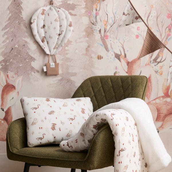 Décoration murale bébé montgolfière – Cosy Forest mocha BB & CO