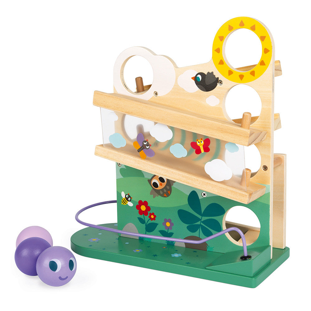 descendeur en bois bébé 1 an
jouet descente de balles bois
jouet motricité fine 12 mois