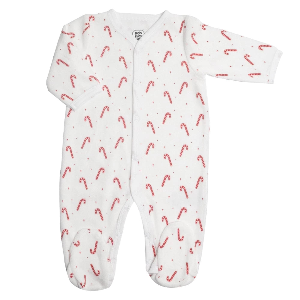Pyjama Bébé Dors-Bien Sucre d’Orge – Velours Doux