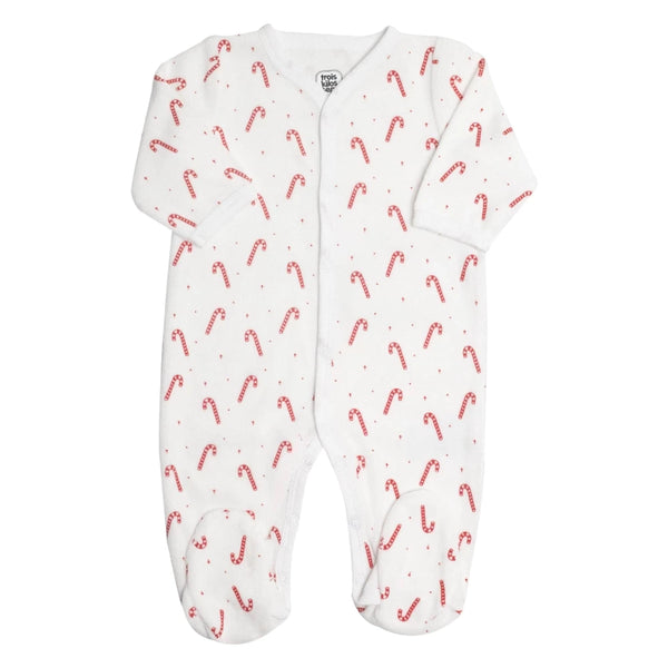 Pyjama Bébé Dors-Bien Sucre d’Orge – Velours Doux