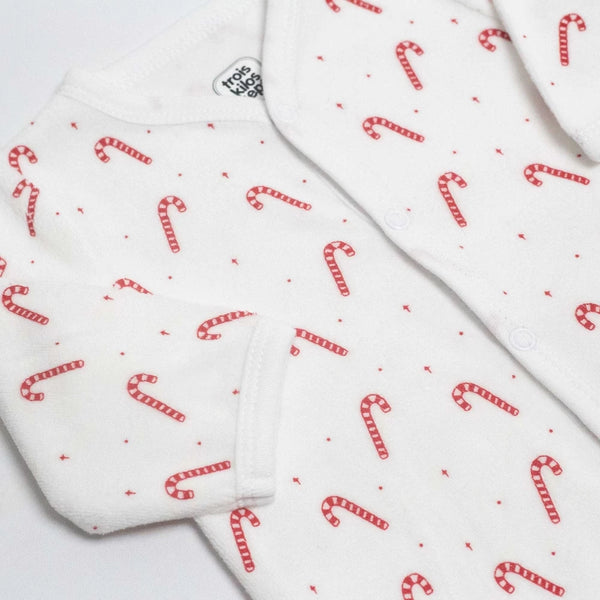 Pyjama Bébé Dors-Bien Sucre d’Orge – Velours Doux