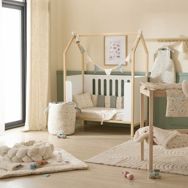 Doudou lapin bébé ultra doux – Doudou plat Jardin Enchanté BB & CO