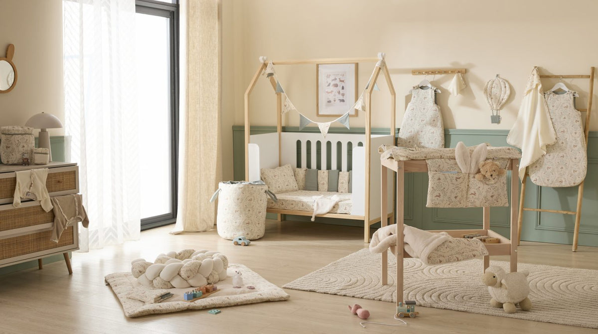 Doudou lapin bébé ultra doux – Doudou plat Jardin Enchanté BB & CO