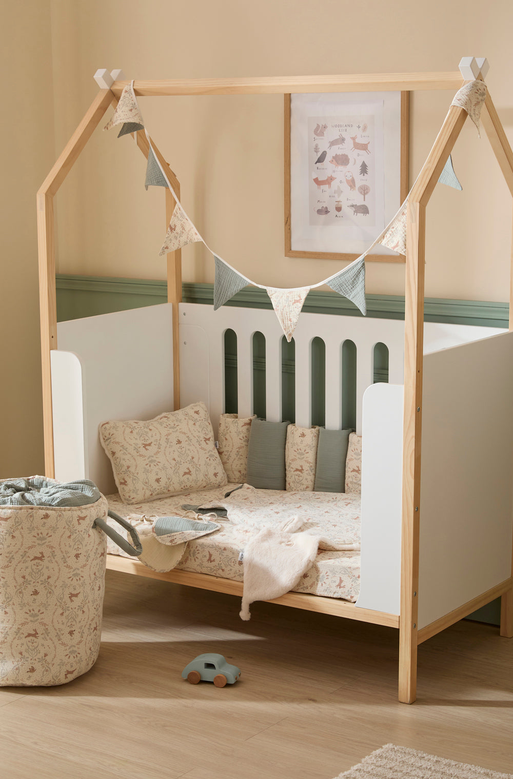 Doudou lapin bébé ultra doux – Doudou plat Jardin Enchanté BB & CO