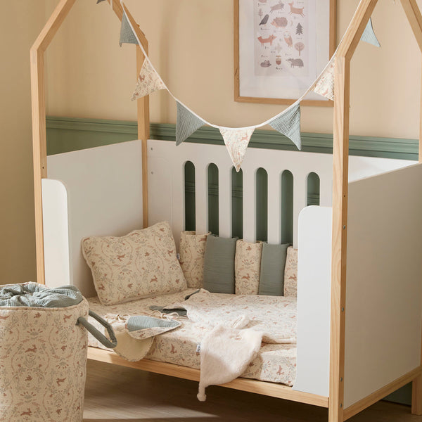 Doudou lapin bébé ultra doux – Doudou plat Jardin Enchanté BB & CO