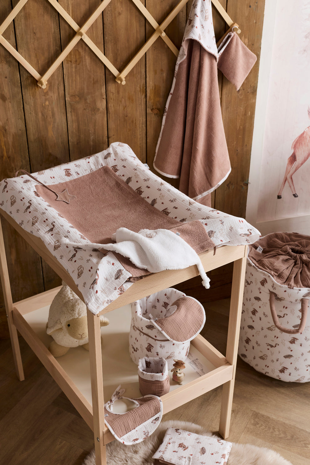 Doudou lapin bébé ultra doux – Doudou plat Cosy Forest BB & CO