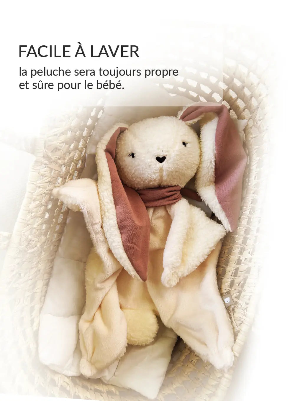 MyHummy doudou lapin plat 5en1 veilleuse MUHYMMY