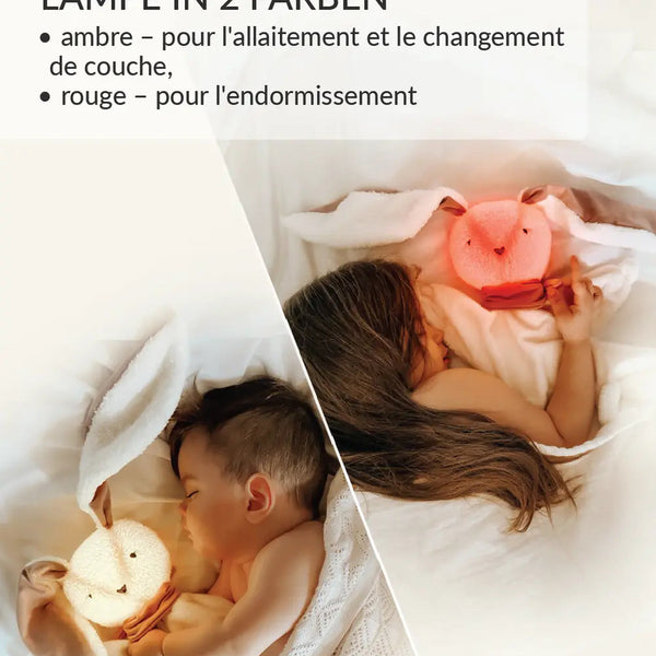 MyHummy doudou lapin plat 5en1 veilleuse MUHYMMY