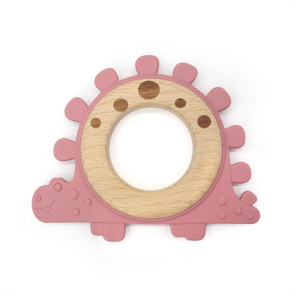 anneau de dentition dinosaure – bois & silicone GMLB