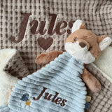 Maxi couverture bébé en coton gaufré latté BB & CO