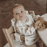 Bavoir à manches Pain d'épices - sable doux - Petit coeur salé