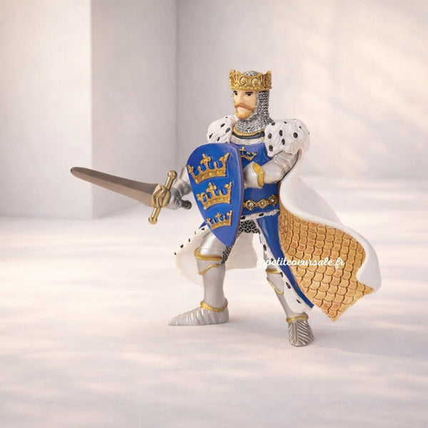Figurine Roi Arthur bleu – jouet enfant dès 3 ans PAPO