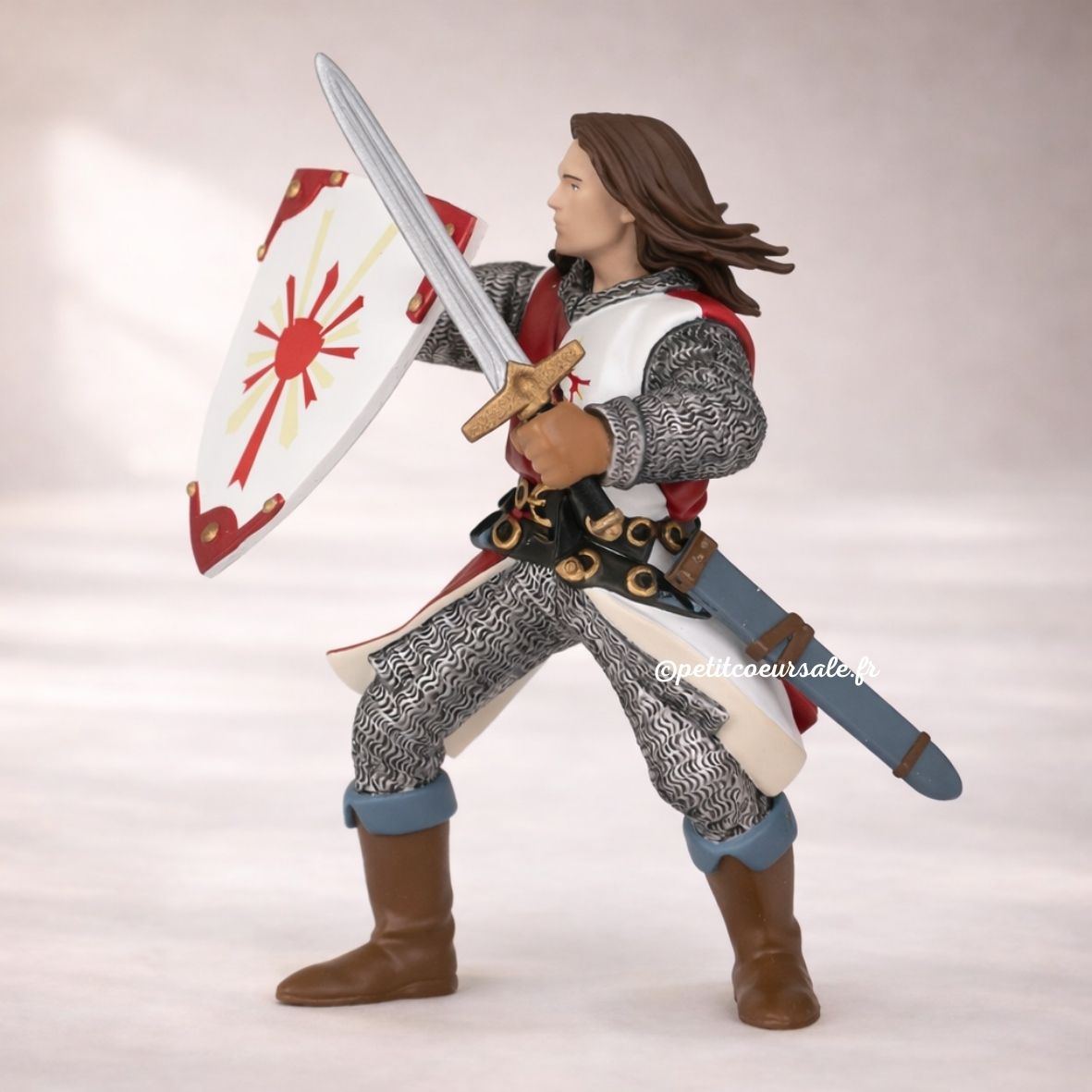 Figurine Lancelot rouge – jouet enfant dès 3 ans PAPO
