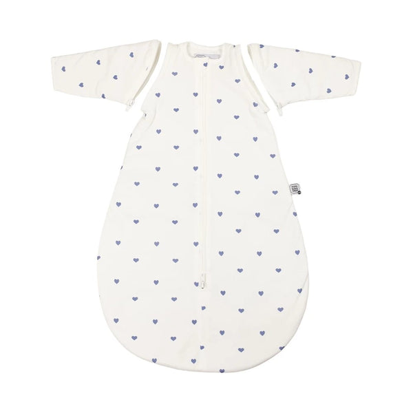 Gigoteuse Bébé en Coton à Manches Amovibles TOG 2.5 – Cœurs Bleus 💙 TROIS KILOS SEPT