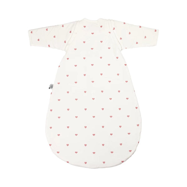 Gigoteuse Bébé en Coton à Manches Amovibles TOG 2.5 – Cœurs Rose TROIS KILOS SEPT