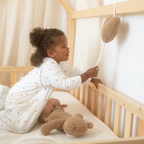 Gigoteuse Bébé en Coton à Manches Amovibles TOG 2.5 – Cœurs Rose TROIS KILOS SEPT