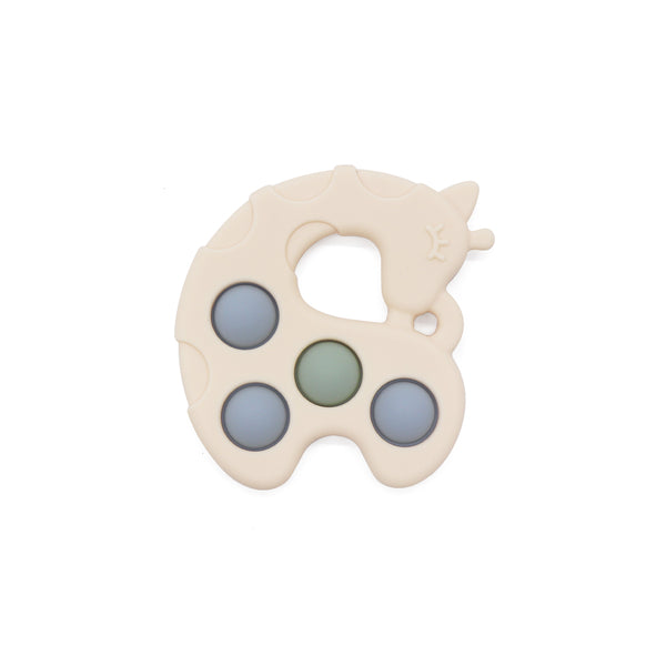 Jouet pop-it Silicone girafe blue