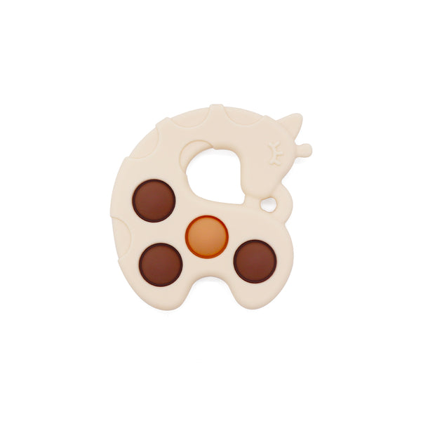 Jouet pop-it Silicone girafe caramel