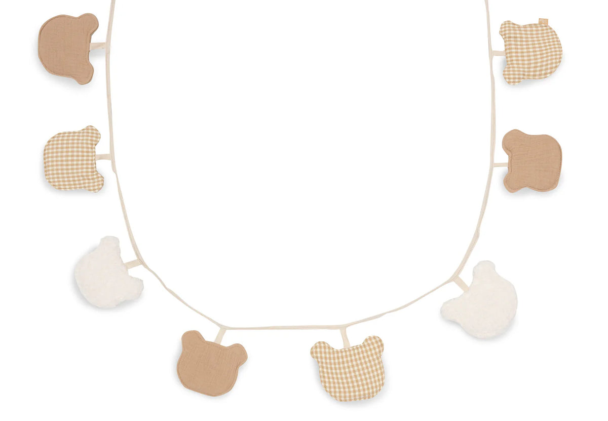 Guirlande décorative Teddy Bear pour chambre de bébé, anniversaires ou fêtes. Créez une ambiance chaleureuse et festive en un clin d’œil.