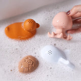 figurines animaux bain bébé ouverture facile nettoyage