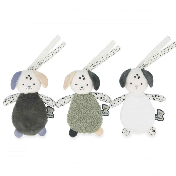 Doudous sensoriels bébé naissance – Set de 3 chiots