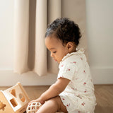 Jouet Balle Silicone – Lot de 2 balles en silicone vieux rose et warm linen BABY'S ONLY