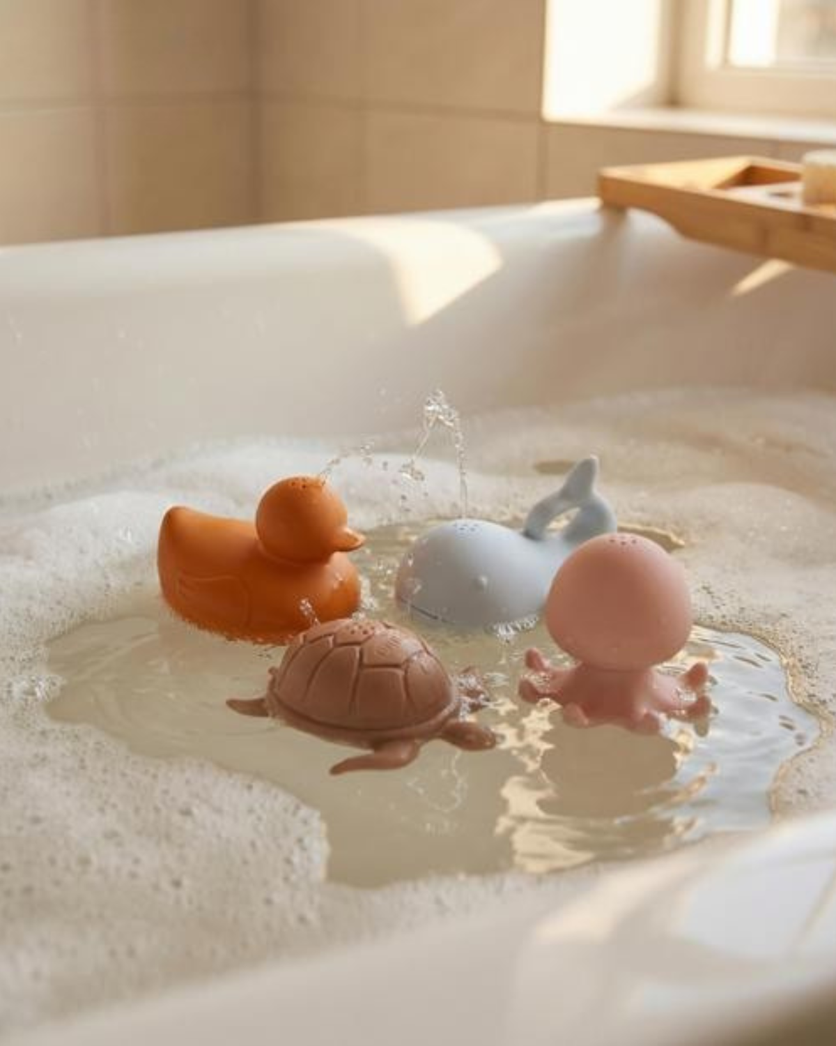 Jouet de bain 4 animaux océan GMLB