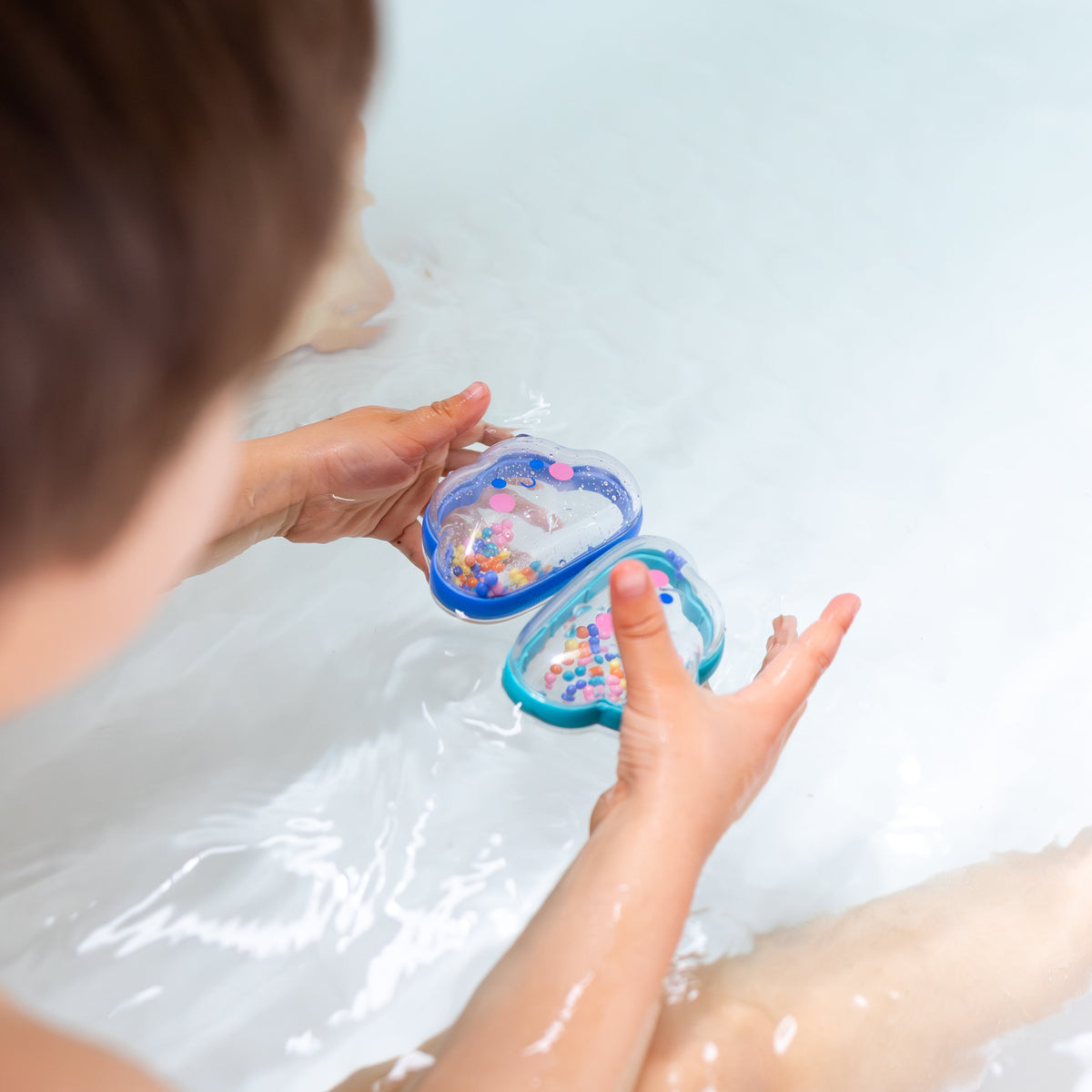 Jouet de bain bébé hochet nuage – jouet d’éveil sensoriel TIGER TRIBE