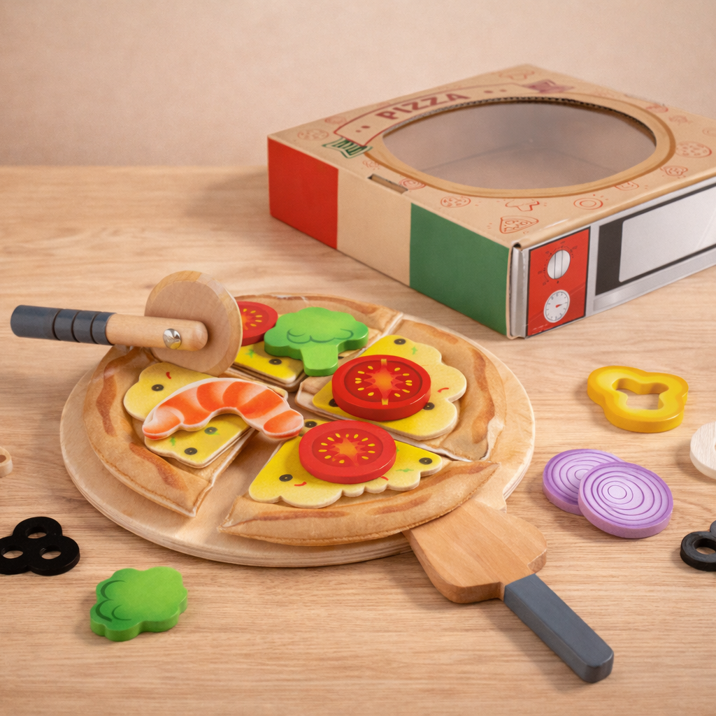 Kit du pizzaïolo enfant – Jeu d’imitation cuisine pizza dès 3 ans HAPE