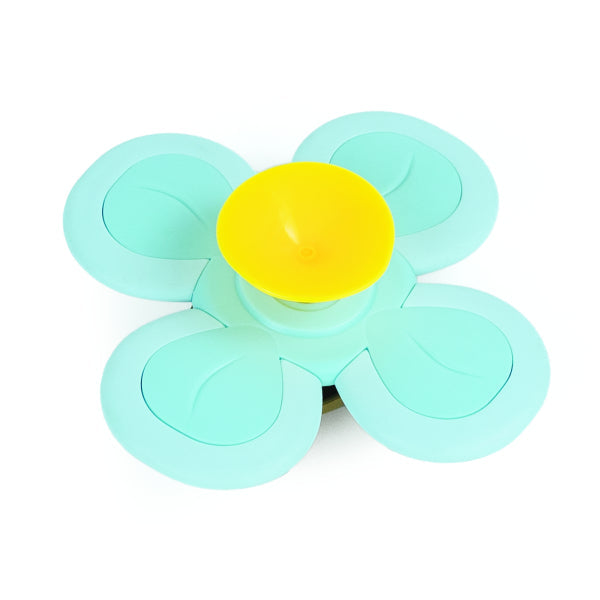 Stimulez les sens de votre bébé avec ce jouet ours rotatif ! Rotation à 4 palettes, ventouse solide, motricité fine et apprentissage par cause à effet. Dès 6 mois.