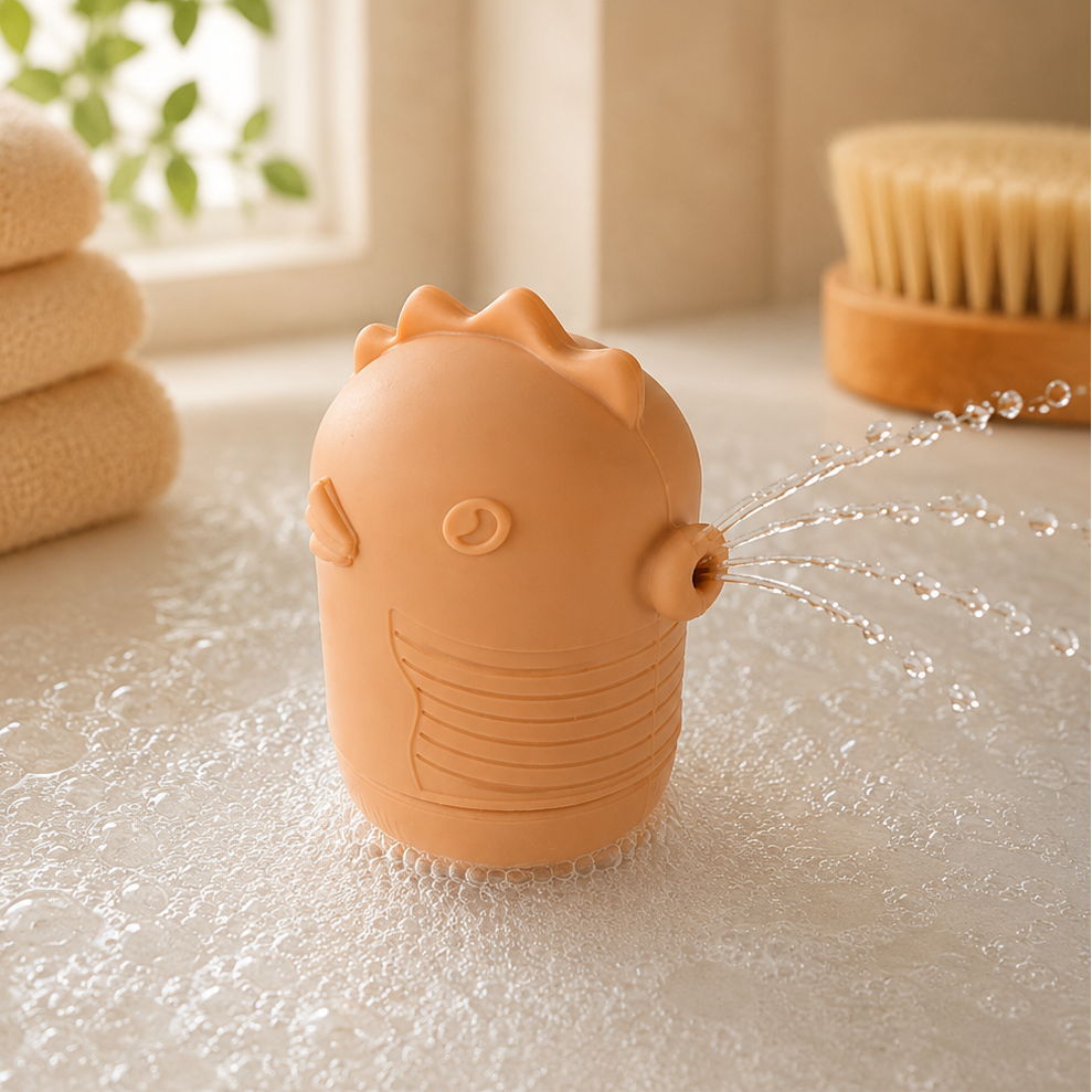 Jouet de bain 4 animaux de la mer beige GMLB