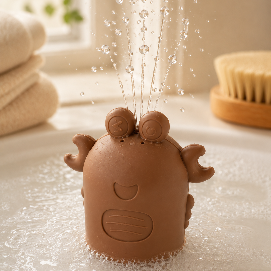 Jouet de bain 4 animaux de la mer beige GMLB