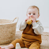 Jouets de Bain Pingouins Arroseurs – Ocre & Warm Linen | Lot de 2 en Silicone BABY'S ONLY