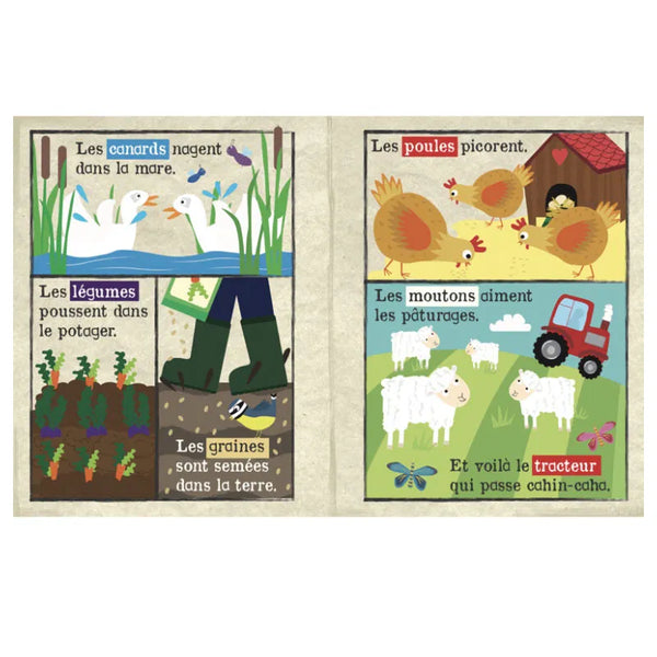 CRINKLY LA FERME – Livre Tissu Sensoriel pour Bébé