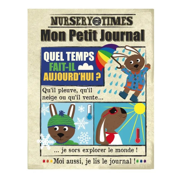 CRINKLY LA METEO – Livre Tissu Sensoriel pour Bébé